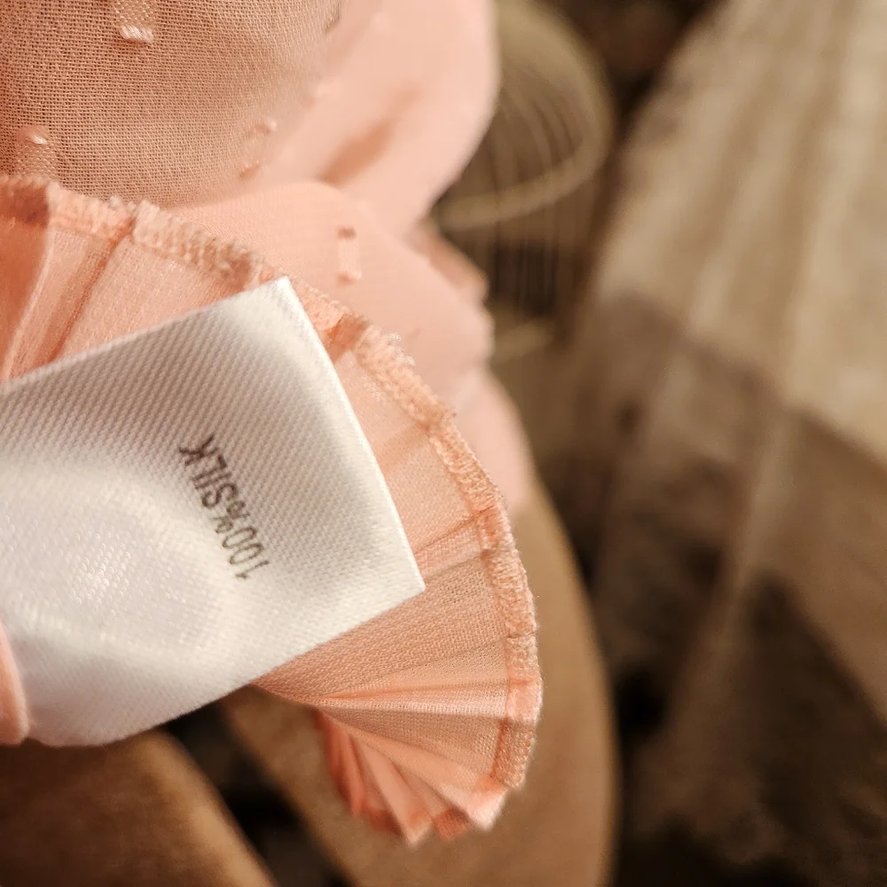 ♡ rare 100% silk dolce & gabana pink ruffle top ♡ - Picture 5 of 5